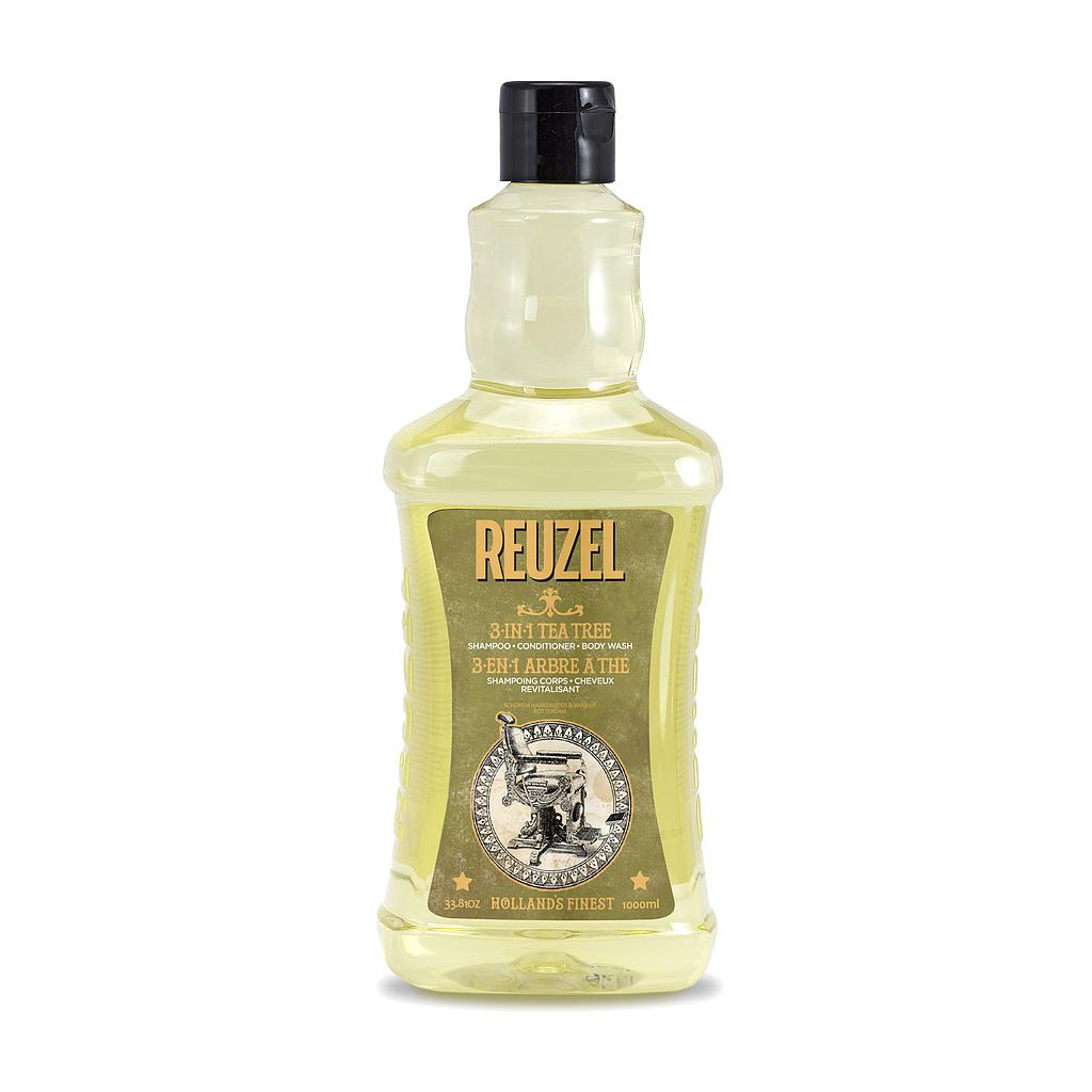 Reuzel 3-in-1 Tea Tree Shampoo, Conditioner & Body Wash (Extra Large)