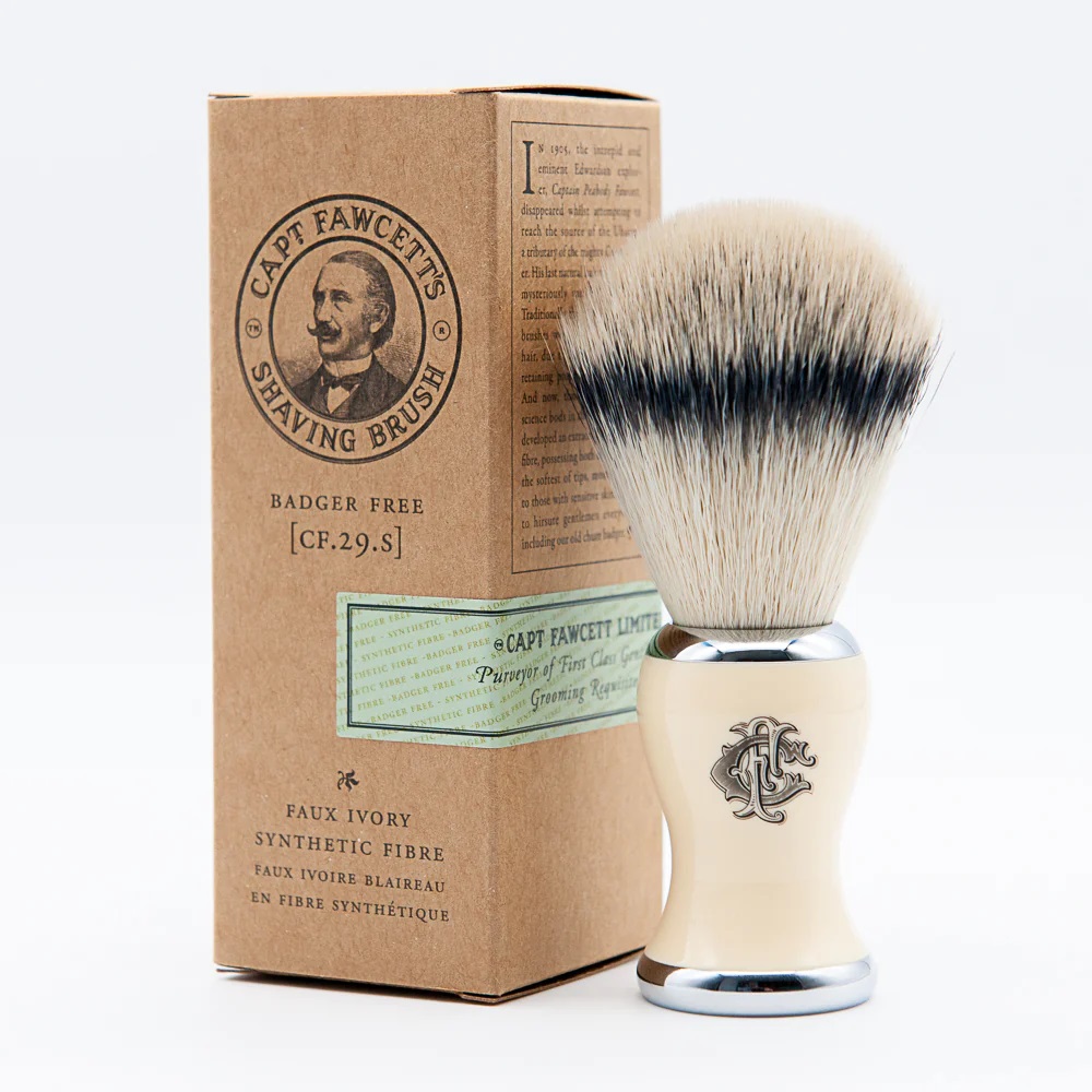 Captain Fawcett Shaving Brush Faux Badger